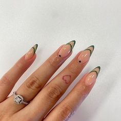 Grunge Nails, Green Nail, Basic Nails, Glamorous Nails, Soft Nails