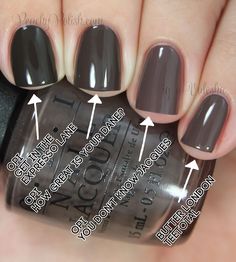 OPI How Great Is Your Dane? Comparison | Peachy Polish Nail Polish Colors Winter, Nails Winter, Trendy Nails