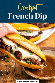 the crockpot french dip is an easy and delicious appetizer