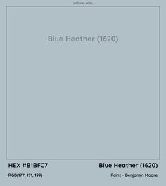 the cover for blue heather 120 by hex blbc7 and paint - benjamin moore