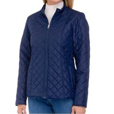 Nwt Kim Rogers Cozy Quilted Jacket Size S / Navy See Picture For Details Blue Long-sleeve Quilted Jacket For Winter, Blue Long Sleeve Quilted Winter Jacket, Blue Long Sleeve Quilted Jacket For Winter, Navy Quilted Outerwear For Fall, Navy Outerwear For Cold Weather In Fall, Blue Quilted Long Sleeve Jacket For Cold Weather, Blue Quilted Winter Jacket For Cold Weather, Blue Winter Quilted Jacket For Cold Weather, Blue Long Sleeve Quilted Jacket For Cold Weather