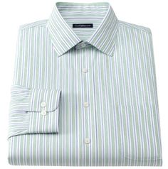 Brand New NWT Croft & Barrow Men's Classic-Fit 100% Cotton No-Iron Executive Dress Shirt Croft & Barrow Men's Classic Fit Shirt  "No-Iron"  Classic Fit -- Spread Collar 1 chest pocket Long Sleeves Classic fit features relaxed arm holes, regular body and traditional sleeve openings 100% cotton  MSRP: $65.00   Please ask any questions before you order about measurements for a specific size, or color, or fabric.  We are glad to answer any questions.  We also consider any offers on any of our sweate Green Cotton Formal Shirt, Classic Green Cotton Dress Shirt, Spring Green Cotton Dress Shirt, Green Cotton Dress Shirt For Business, Green Cotton Business Shirt, Green Cotton Business Dress Shirt, Green Business Shirt For Spring, Spring Green Business Shirt, Semi-formal Green Cotton Top