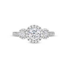 a diamond engagement ring with two rows of diamonds on the band and an oval shaped center stone