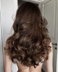 Healthy Medium Length Hair, Health Hair Aesthetic, Bouncy Blowout Long Hair, Big Blowout, Bouncy Blowout, Wavy Brown Hair, Brown Wavy Hair, Brown Hairstyles, Blowout Hair