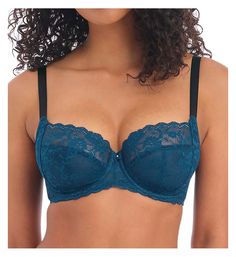 Give your bust the support it needs with this beautifully made, seamed cup bra, designed to uplift and support the breasts. Jacquardtronic lace at front adds fabulous pattern and a classic lingerie feel. Made from nylon and elastane. Multi-part, underwire cup is unlined (unpadded) with non-stretch lace in the lower cup to contain and support the breasts. Angled and vertical cup seams shape full busts beautifully. Side support panel positions the breast forward for a centered look. Upper cup has Padded Lace Underwire Bra, Classic Lingerie, Pretty Bras, Support Bra, Beautiful Bra, New Bra, Cup Bra, Plunge Bra, Support Bras