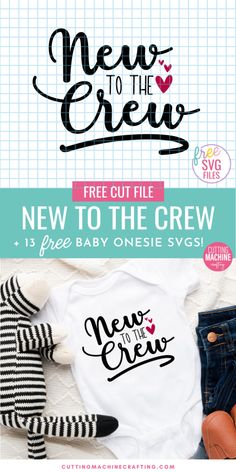 Newborn Cricut Onesie, Diy Onesies Cricut, New To The Crew Onesie, Svg Onesie, Free Onesie Svg Files, Free Baby Onesie Svg Files For Cricut, Cute Newborn Onesie Sayings, Handmade Wrapping Paper, Creative Holiday Gifts