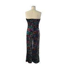 High Quality Sequins Strapless Wide Leg Jumpsuits Summer Sequin Stretch Jumpsuits And Rompers, Summer Stretch Sequined Jumpsuits And Rompers, Fitted Multicolor Strapless Sleeveless Jumpsuit, Wide Leg Jumpsuits, Sequin Jumpsuit, Jumpsuit Summer, Jumpsuit Party, Jumpsuit Fashion, Wide Leg Jumpsuit