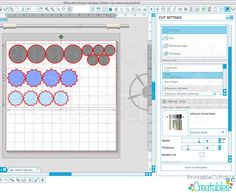 an image of a computer screen with some circles on it