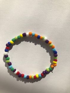 Rainbow sea bead small bracelets Small Bracelets, Jewelry Bracelets, Handmade Items, Beaded Bracelets, United States, Ships, Rainbow, Electronic Accessories, Purses And Bags