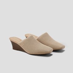 Newin - Sustainable Shoes & Bags | VIVAIA Bag Accessories Diy, Bow Mules, Wedge Mules, Most Comfortable Shoes, Slip On Mules, Womens Mules, Heeled Loafers, Sneaker Heels, Flat Boots