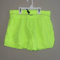 Nwot, Neon Shorts, Size Medium Neon Shorts, Shorts Athletic, No Boundaries, Athletic Shorts, Boundaries, Neon, Size Medium, Womens Shorts, Yellow