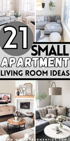 small apartment living room ideas - space saving interior design ideas and decorating ideas for small living rooms Cozy Small Apartment, Small Apartment Living Room Ideas, Simple Apartment Decor, Simple Apartment, Apartment Living Room Ideas, Small Living Room Furniture, Small Living Room Layout, Living Room Dining Room Combo, Living Room Designs Small Spaces