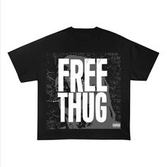 Free Young Thug, Free Thug, Young Thug, Halloween Shopping, Printed Items, Instant Download, Digital Prints, Music Clothes, T Shirt