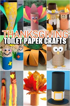 thanksgiving toilet paper crafts for kids to make