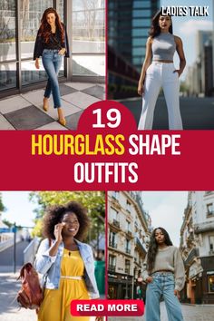 Celebrate your curves with these hourglass shape outfits! Discover styles that flatter your figure and enhance your natural beauty for any occasion. Elevate your wardrobe with these chic and trendy pieces! #HourglassFigure #FashionInspo #CurvyStyle #OutfitIdeas #ElevateYourLook Stylish Outfits For Hourglass Shape, Autumn Outfits Hourglass Shape, Styles For Hourglass Shaped Women, Hour Glass Body Shape Outfit Ideas, Outfits For Curvy Petite Women, Petite Hourglass Figure Outfits, How To Dress For Hourglass Shape, How To Dress Hourglass Shape, Bottom Hourglass Outfits