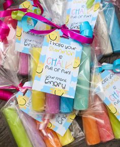 colorful birthday candles wrapped in plastic wrappers