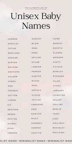 an image of a baby names poster