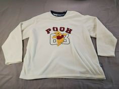 WINNIE THE POOH FLEECE SWEATER OUTLINE OF GRAPHIC IS EMBROIDERED 100%POLYESTER WOMENS SIZE 22W/24W FRONT GRAPHIC ONLY COLORS NAVY, RED, YELLOW MACHINE WASHABLE MADE IN BANGLADESH STYLE: LT1036 Conditions vary and MAY have wear, tear or stains. PLEASE see pics for visual damage and ask questions for more details. PICTURES ARE ACTUAL ITEM! NO RETURNS!!!!  PayPal is only form of method! Once payment is sent, item will be shipped within 3 BUSINESS days! NO INTERNATIONAL BIDDING Feedback is appreciat Details Pictures, Fleece Sweater, Red Yellow, Winnie The Pooh, Graphic Sweatshirt, Womens Sizes, Navy, Yellow, Sweatshirts