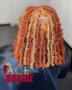 Faux Soft Locs Color Ideas, Dyed Faux Locs, Copper Butterfly Locs, Peekaboo Soft Locs Red, Red And Blonde Butterfly Locs, Dyed Natural Hair, Cool Braid Hairstyles