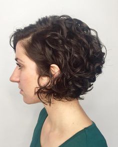 Curl hair pairs perfectly with short hair. You have beautiful beach waves, tight springs curls on your pixie, or luscious curls with your bob. Whateve... #curlybobhairstyles Bangs Long, Bangs Curly, Hair Aesthetic