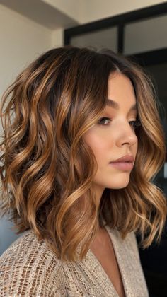 Best Secrets for Undone Lob Icy with Lob Haircuts with Balayage 🦋 Hair Peg, Haircuts With Balayage, Brown Auburn Hair, Hair 2025, Lob Haircuts, Chic Hairstyle, Balayage Bob, Haircuts Ideas