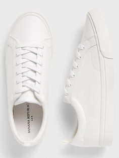 Sneaker | Banana Republic Factory Mens White Sneakers, White Sneakers Men, Insole Design, Mens Casual Outfits Summer, Cartoon Wallpaper Hd, Fashion Petite, Banana Republic Factory, Trainer Sneakers, Sneakers Men Fashion