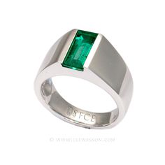 [:en]Lee Wasson´s 19645 White Gold Ring[:es]Lee Wasson 19645 Anillo Oro Blanco Engagement Rings Emerald, Rings Emerald, Colombian Emerald Ring, Cheap Diamond Rings, Glow Jewelry, Ring Emerald Cut, Ring Man