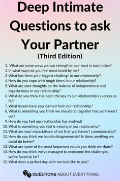 Explore the heart of your relationship with Deep Intimate Questions to Ask Your Partner. Perfect for quiet evenings or meaningful date nights, these questions are designed to bring you and your partner closer than ever. Visit our article for the complete set of questions and save this pin for when you're ready to delve into deeper territories of love and understanding. Share your experiences with us! Tough Questions To Ask Your Boyfriend, Important Questions To Ask When Dating, Deep Questions To Ask Your Boyfriend, Love Questions To Ask, Intimate Questions For Couples, Questions To Ask Your Partner, Questions To Get To Know Someone, Love And Understanding