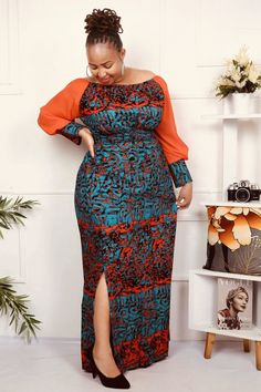 African Traditional Dresses, Curvy Girl Outfits, Ankara Styles, African Dresses For Women, African Design Dresses, African Design