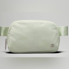 Nwt Lululemon Everywhere Belt Bag Green & White Wordmark Belt Bag Green, Lululemon Stuff, Lululemon Everywhere Belt Bag, Everywhere Belt Bag, Long Square Acrylic Nails, Bag Green, Square Acrylic Nails, Aesthetic Bedroom