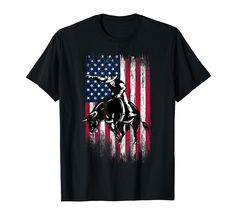 PRICES MAY VARY. Rodeo Bull Rider Patriotic American Flag Lightweight, Classic fit, Double-needle sleeve and bottom hem Rodeo Bull, Bull Rider, Country Tees, Rodeo Shirts, Bull Riders, American Flag Tshirt, Country Shirts, Flag Tshirt, Women Hoodies Sweatshirts