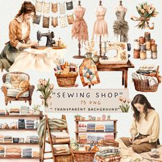 the sewing shop is full of different items