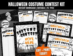 halloween costume contest kit for adults and children