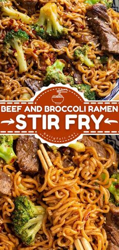 Beef and Broccoli Ramen Stir Fry, dinner ideas, beef recipes Broccoli Ramen Stir Fry, Beef And Broccoli Ramen, No Peek Beef, Broccoli Ramen, No Peek Beef Tips, No Peek, Beef Tip Recipes, Easy Beef And Broccoli, Ramen Stir Fry