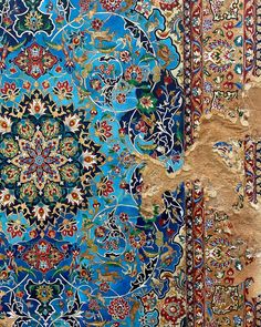 Baby Reception, Persian Beauty, Ancient Persian Art, Patina Art, Abstract Tapestry, Perez Art Museum, Tapestry Ideas, Painting Carpet