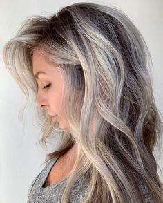 Tuesday Transformation, Silver Balayage, Grey Balayage, Grey Brown Hair, Gray Highlights, Hair Blending, Ash Brown Balayage, Shaggy Hairstyles, Gray Balayage