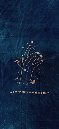 a blue sheet with gold writing on it that says you draw hands around numerals