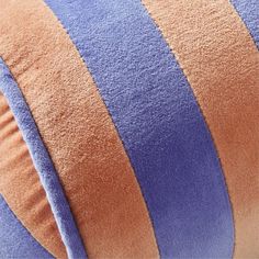 Add a pop of playful color to the kid's room with a delightfully plush bolster pillow covered in soft cotton velvet. Our Harriet pillow features bold marine blue and canyon orange stripes trimmed with dainty coordinating piping. It makes a cheerful accent for a bed or a chair, or use it as a snuggly pillow during storytime.   • Organic cotton velvet, grown without chemicals or pesticides  • Recycled polyester fill  • Spot clean  • Made in India Marine Blue and Canyon Orange Harriet Stripe Velvet Old Fashioned Glass, Bolster Pillow, Marine Blue, Cotton Velvet, Pesticides, Unique Furniture, Crate And Barrel, Piping, Chemicals