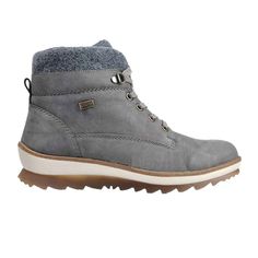 Remonte R4370-45 Ankle Boot (Women) - Gris/Granit/Fumo Boots - Fashion - Mid Boot - The Heel Shoe Fitters Zipper Heels, Mid Boots, Leather Boots Women, Soft Wool, Womens Boots Ankle, Timberland Boots, Fashion Boots, Women's Boots, Hiking Boots