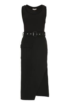 0548 ALEXANDER MCQUEEN BELTED COTTON DRESS Belt With Buckle, Black Cotton Dresses, Timeless Dress, Emilio Pucci, Sweaters Knitwear, Womens Fall, Belted Dress, Denim Top, Lanvin