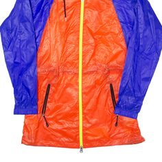 Item is in good used condition. >Size: M >Armpit To Armpit: 20" >Armpit To Cuff: 20" >Collar To Hem: 30" Nike Rain Jacket, Rain Jacket, Cuff, Nike, Collar, Orange