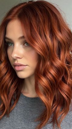 red hair color ideas Long Red Hair, Long Red, Style At Home