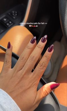 Cherry Mocha, Vibrant Nails, Classy Acrylic Nails, Dream Nails, Pretty Acrylic Nails, Chic Nails, Short Acrylic Nails, Fall Nails