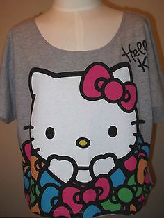 Top Seller for HELLO KITTY Women's Junior TOP T-shirt SHIRT Tee M L Grey Bow Kimono , Women's Top Multicolor Hello Kitty Print Short Sleeve Tops, Fun Hello Kitty Print Summer T-shirt, Hello Kitty Short Sleeve Tops For Summer, Multicolor Hello Kitty Crew Neck Top, Multicolor Hello Kitty Print Crew Neck Top, Hello Kitty Print Short Sleeve T-shirt For Summer, Multicolor Hello Kitty Tops For Summer, Multicolor Short Sleeve T-shirt With Hello Kitty Print, Summer Multicolor Hello Kitty Tops