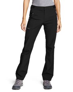 Designed to be worn over tights or leggings, these rain pants are waterproof, but also soft, supple and stretchy with a slim, flattering fit. The secret is the WeatherEdge® Stretch fabric and seam-sealed construction. Cuffs can be tightened at the ankles for wet weather bike commuting.Models shown are 5'9" to 5'11" tall, wearing size S/4.