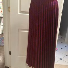 Women’s Skirts Brand New Casual Full-length Maxi Skirt For Parties, Casual Full Length Maxi Skirt For Party, Zara Pleated Long Skirt, Zara Long Pleated Skirt, Zara Pleated Flared Skirt, Zara Flared Lined Maxi Skirt, Zara Flared Maxi Skirt With Lining, Purple Pleated Maxi Skirt For Party, Full Length Lined Pleated Skirt For Party