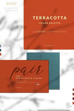 the cover for terracotta color palette