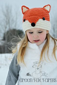 Crochet Hat Kids, Crochet Fox Hat, Fox Hat Crochet, Kids Animal Hats, Crochet Wolf, Winter Hat Crochet, Ideas For Crochet, Kids Winter Hats, Knitted Hats Kids