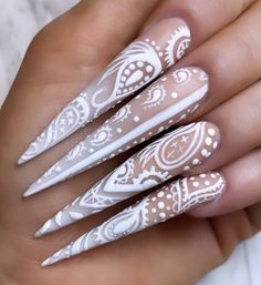 Chola Nails, Coffin Nails Designs Summer, Acrylic Nail Designs Coffin, Dragon Nails, Eye Nail Art, Vintage Nails, Simple Acrylic Nails, Glow Nails