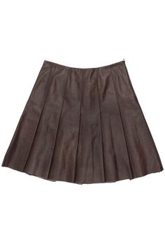 Current Boutique-Lafayette 148 - Chestnut Leather Pleated A-Line Skirt Sz 2 Aesthetic Clothes Png, Pleated A Line Skirt, Brown Pleated Skirt, Real Leather Skirt, Png Outfits, Leather A Line Skirt, Brown Leather Skirt, Png Clothes, Leather Pleated Skirt